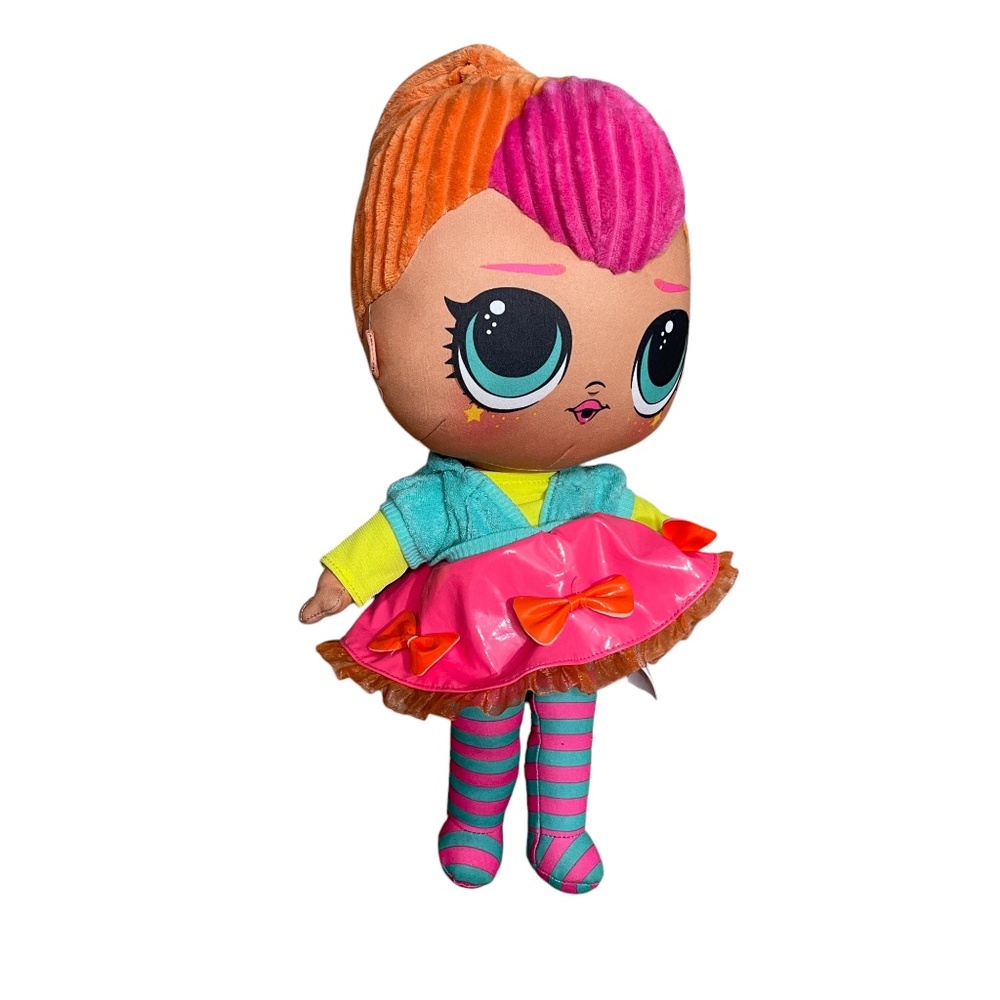 LOL Surprise Neon Q.T. Large Huggable Soft 15" Tall‎ Chidrens Toy MGA